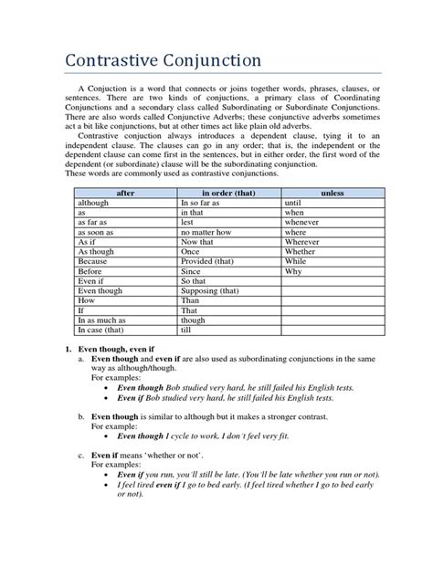 Image result for Contrastive Conjunction