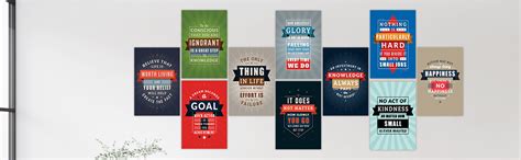 PAPER PLANE DESIGN Set of 10 Motivational Quotes Posters (12 in x 18 in ...