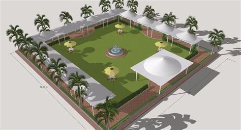 Tensile Cone Structure - Waterproof Canopy Tensile Fabric Structure ...