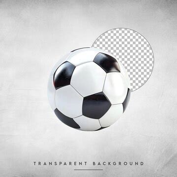 Classic black and white soccer ball isolated on transparent background ...