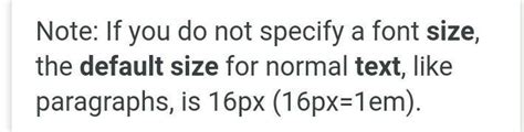 1. What is the default size of the text? - Brainly.in
