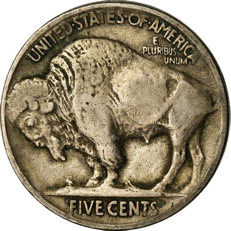 Five Cents 1923 Buffalo Nickel, Coin from United States - Online Coin Club