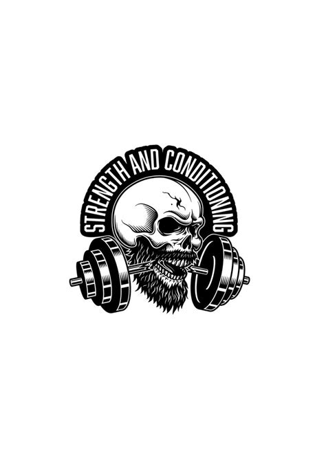 Buy Skull Gym Svg Vector PNG Pdf PSD Jpeg Cricut Gym Motivation Digital ...