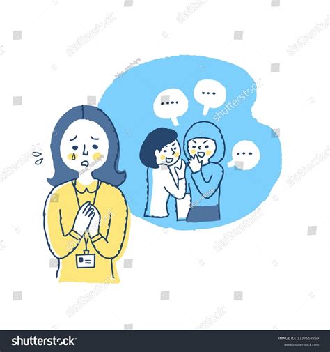 Woman Feeling Sad After Being Left Stock Illustration 2237558269 ...