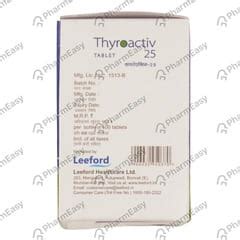 Eltroxin 25 MCG Tablet (120): Uses, Side Effects, Price & Dosage ...
