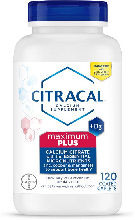 Amazon.com: Citracal Maximum Plus, 650 mg Calcium Citrate, easily ...