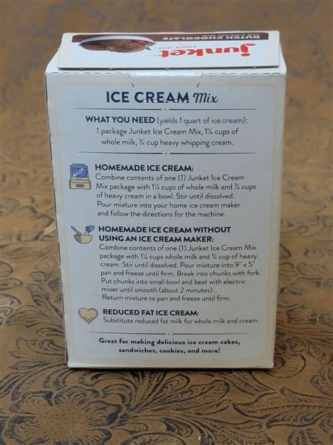 Junket Chocolate Ice Cream Mix Old Fashioned Homemade Starter (Pack of ...