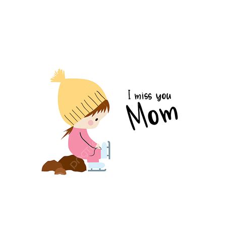 Missing You Vector PNG Images, I Miss You Mom, Love, Mom, Mommy PNG ...