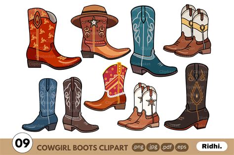 Fancy Cowgirl Boots Clip Art Fancy Boot Vectors Download Free