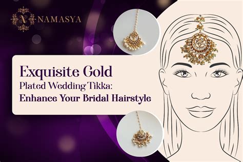 Exquisite Gold Plated Wedding Tikka: Enhance Your Bridal Hairstyle ...