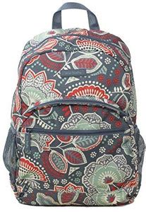 Vera Bradley Lighten Up Essential Backpack Nylon Nomadic Floral 10 L ...