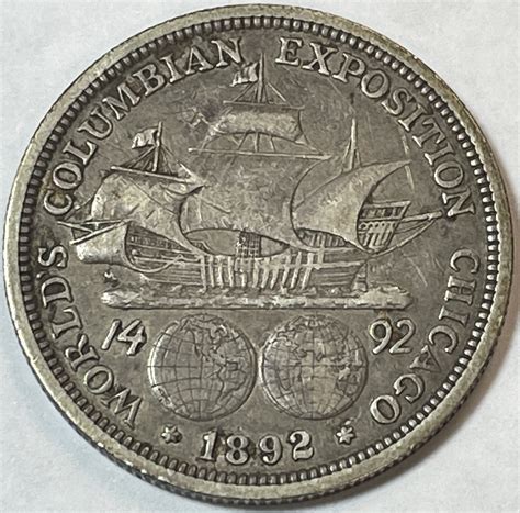 1892 Columbian Exposition Chicago World's Fair Silver Commemorative ...