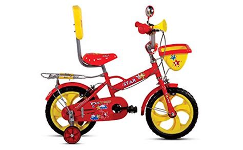 BSA Champ Star Spokes Bike, 14" (Chilly Red) : Amazon.in: Sports ...