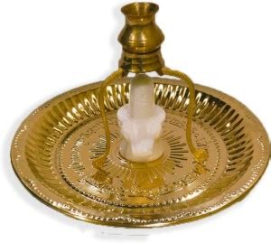 Risty Shop Plate,Shivling stand with loota Certified Brass white marble ...