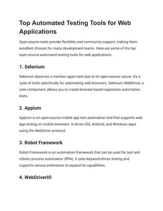 Image result for Automated Testing Tools for Web Applications