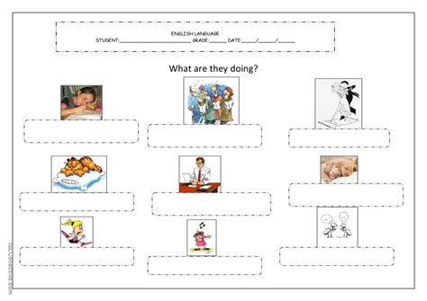 What are they doing?: English ESL worksheets pdf & doc