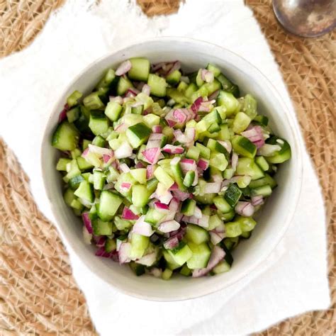 Vinegar Cucumber and Onion Salad