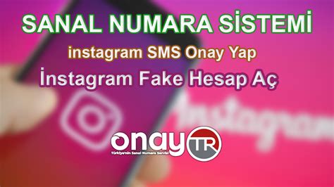 İnstagram Sms Onay - OnayTR
