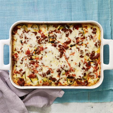 Noodle less Zucchini Lasagna recipe   Epicurious.com