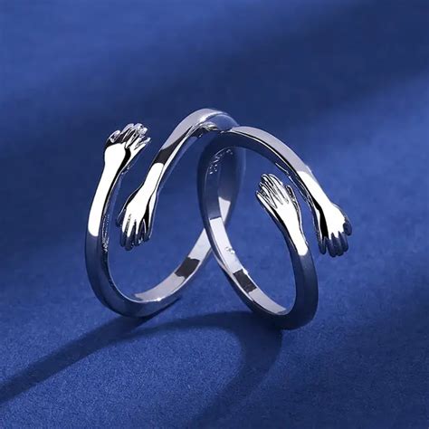 Adjustable Silver Hug Ring Combo– Oralia India