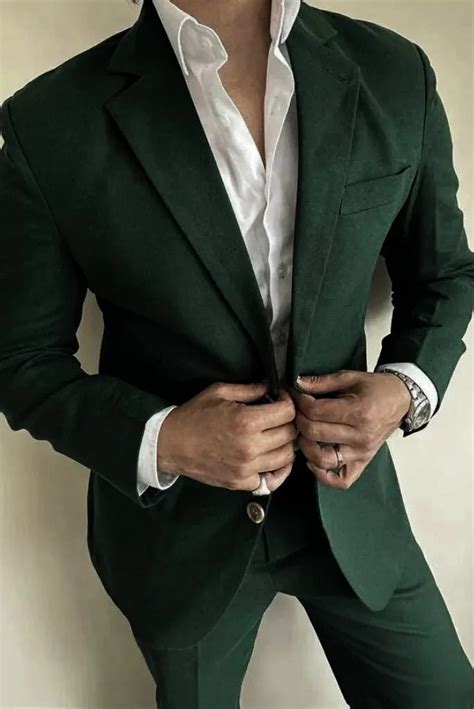 Shop For Emerald Green 3 Piece Suit For Men At Sainly – SAINLY INDIA
