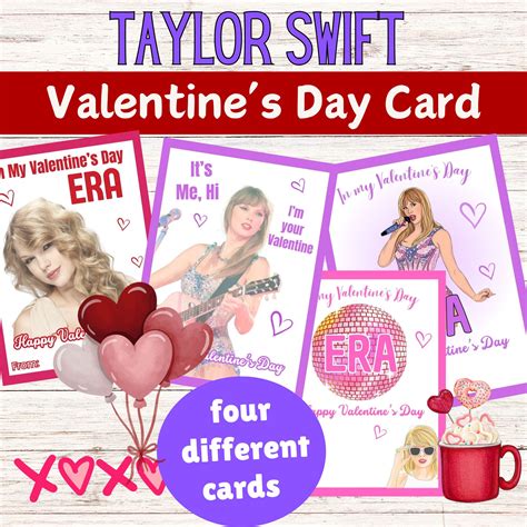 Taylor Swift Valentine's Day Cards - Printable Swiftie Valentine's Day ...