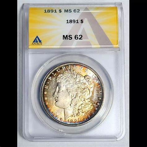 1891 Morgan Silver Dollar ANACS MS-62 - Bob Paul Rare Coins