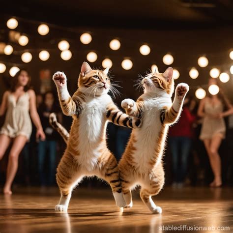 Dancing Cats | Stable Diffusion Online