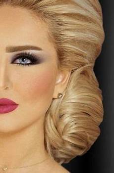 Khaleeji Hair Style by Arabic Makeup Khaleeji Heavy Makeup Arabian Khaleeji Hair Style