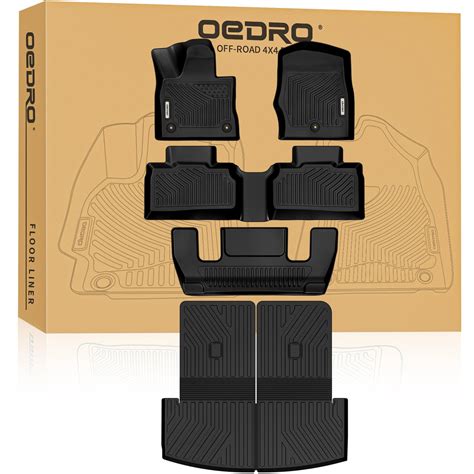 OEDRO Floor Mats for 2020-2025 Ford Explorer 6-Seater, Custom Fit TPE ...