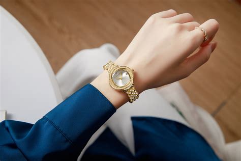 Giordano Luxury Crystal Watch for Women, Stainless Steel Strap, Diamon