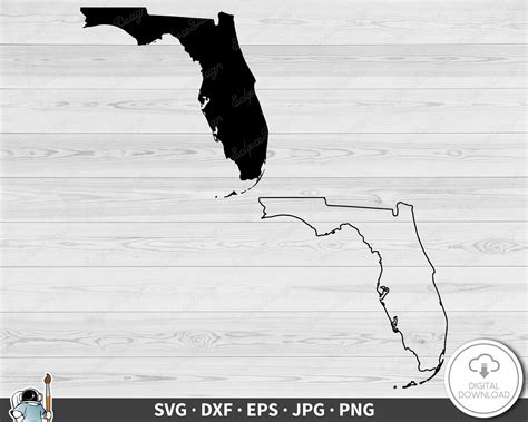 Florida State Map Outline