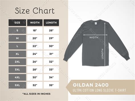 Gildan 2400 Color Chart