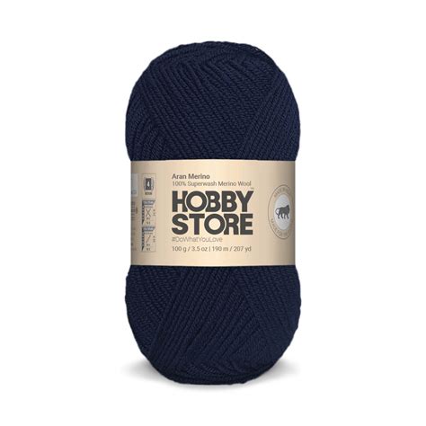 Aran Merino Wool by Hobby Store - Navy Blue AM004