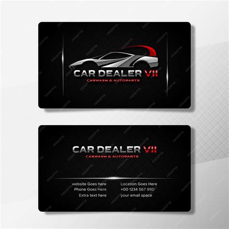 Premium Vector | Professional car dealer business card