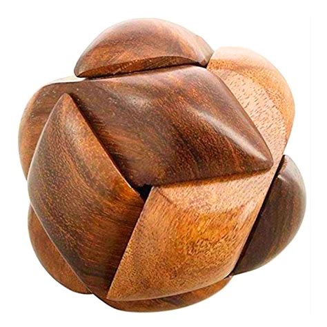 The Puzzl Co – 6-Piece Wooden Burr Puzzle for Kids Age 6+ | Brain ...