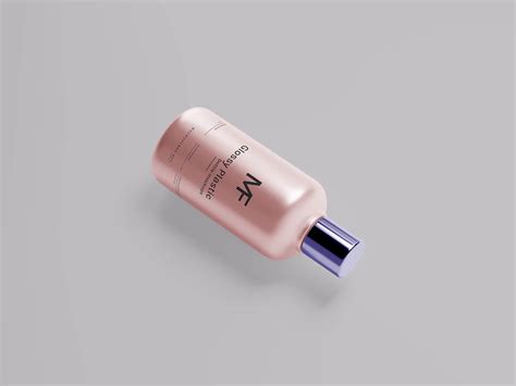 8 Glossy Plastic Cosmetic Bottle Mockup PSD Files - Good Mockups