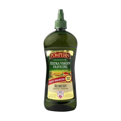Pompeian Easy Squeeze, Robust BDF32 Extra Virgin Olive Oil, First Cold ...