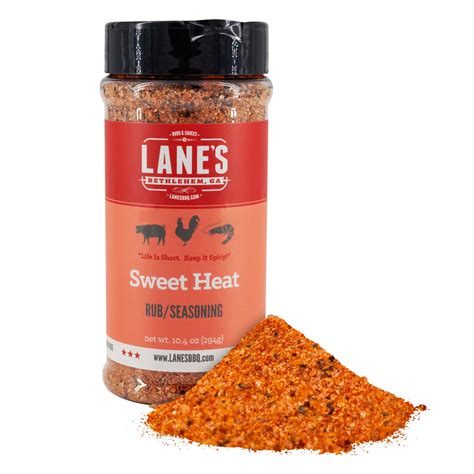 Lane's Sweet Heat Rub BCF26 Seasoning, All-Natural BBQ Brisket Rub Goes ...