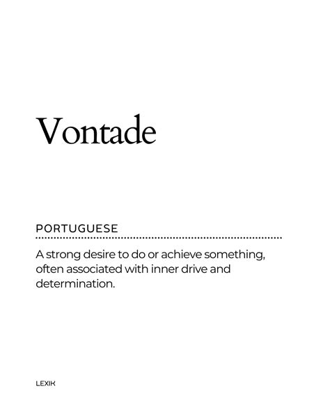 Vontade | Motivational Word with Meaning