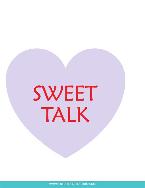 Free Printable Original Conversation Hearts Sayings