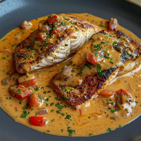 Pan-Seared Red Snapper with Rich and Spicy Creole Cream Sauce – Full Recipe
