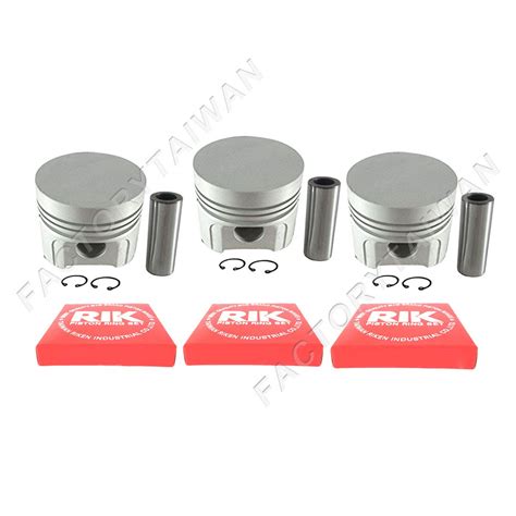 Piston + Ring Kit Set STD 85mm for Kubota D1402 (100% Taiwan Made) X 3 ...