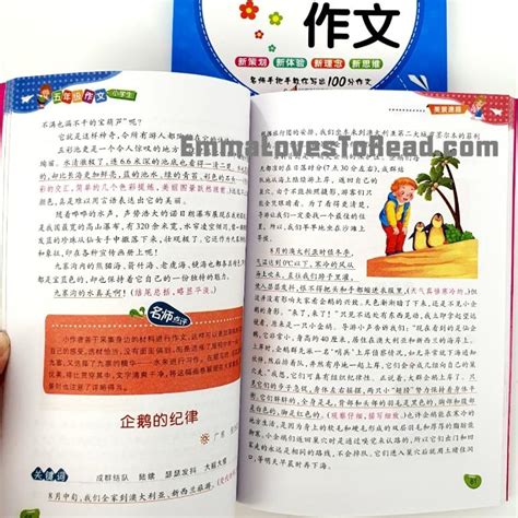 小学生五年级作文 Chinese Composition Books for Primary 5 Students (2bks ...