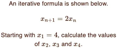 Image result for How to Work Out an Iterative Formula