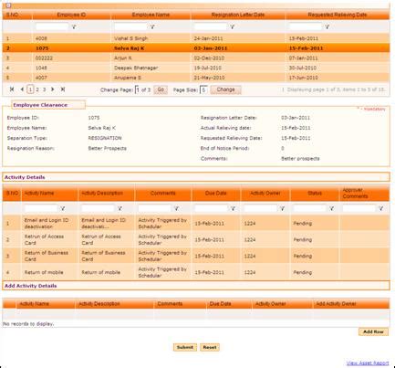 Employee Clearance Form