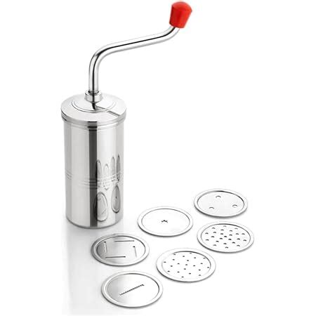 Buy LEAWALL Stainless Steel Sev Sancha Machine/Muruku Maker with 6 Jali ...