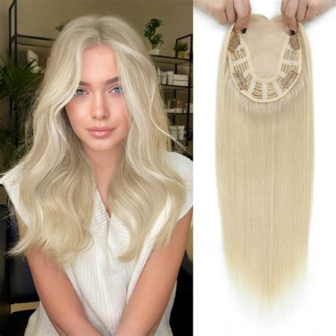 Amazon.com : Ms Taj 5x5.5inch Skin Scalp Hair Toppers for Women Real ...