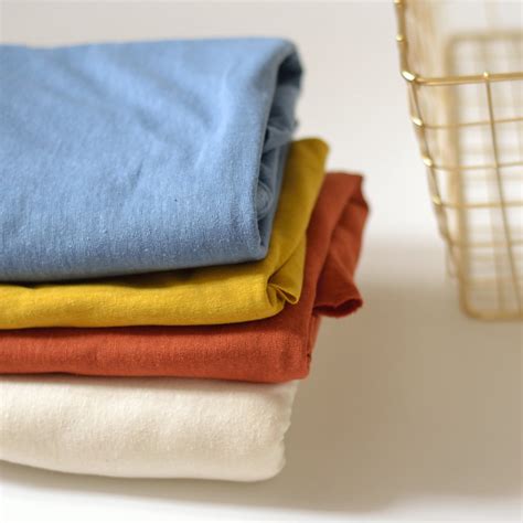 Tissu jersey bio chanvre noir - A&A Patrons