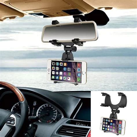 SEPAL Universal car Rear View Mirror Mount 240 Degree Rotation Car ...